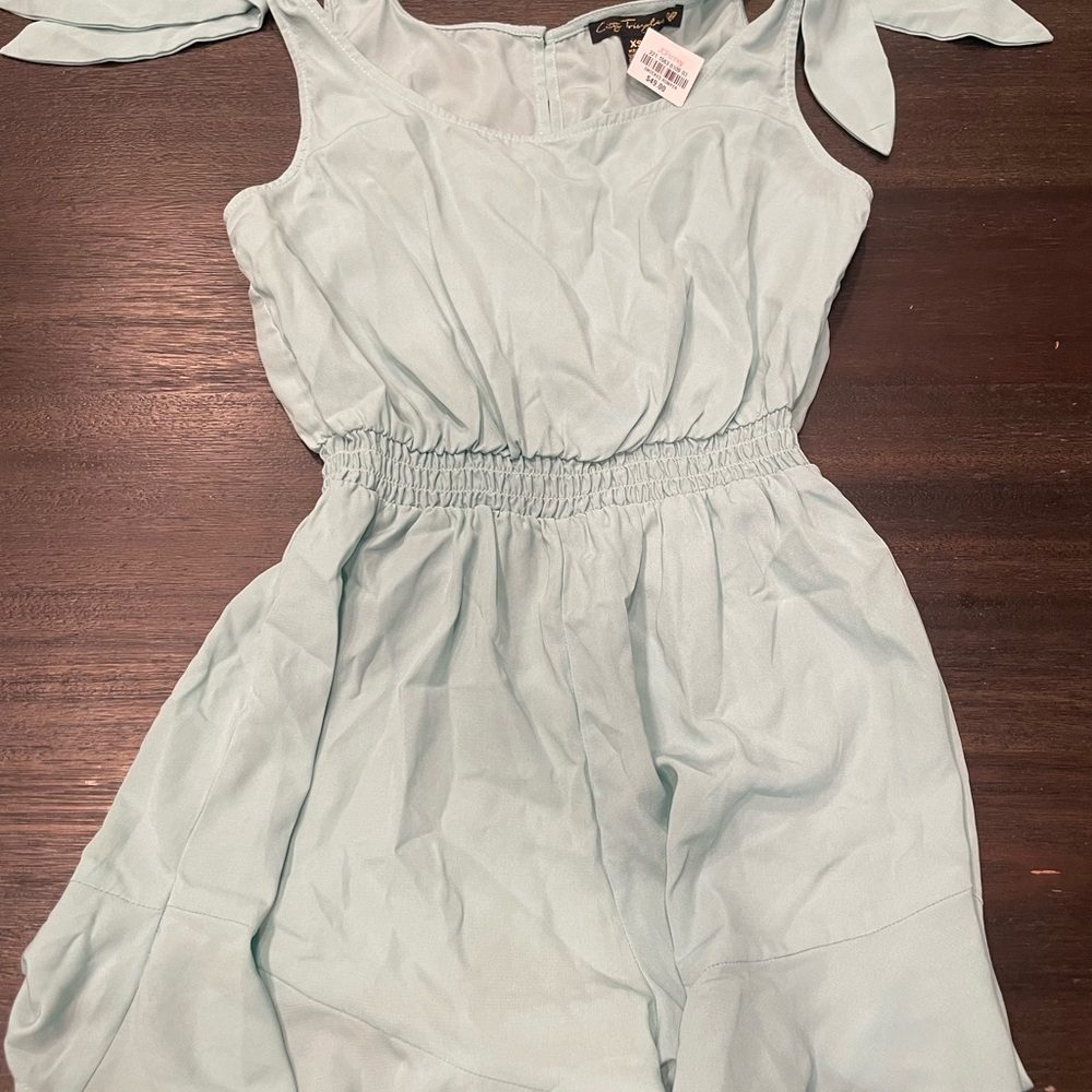 Light Blue Sleeveless Kids romper